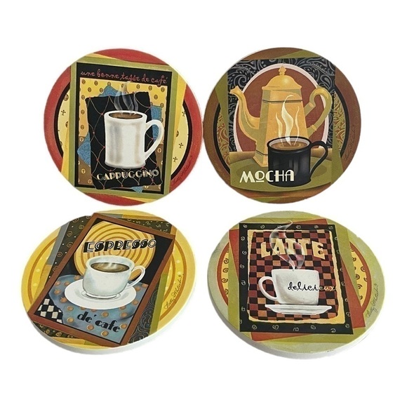 Thirstystone Coaster Set 4x Occasions Sandstone Eco-Friendly Absorbent Coasters - Picture 2 of 5
